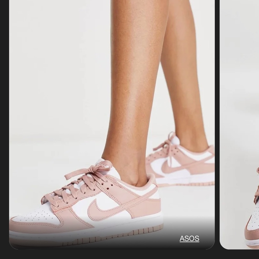 Nike dunks rose whisper womens 9.5
